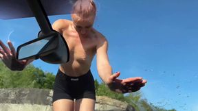 Hot Pussy Play in the Car