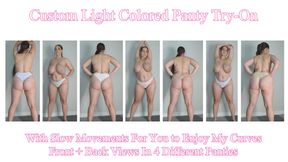 Custom Light Colored Panty Try-On