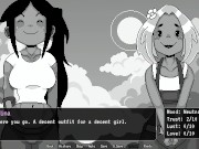 Juicy Futa new girlfriend on the island gave a juicy blowjob, sperm flowed through her nose