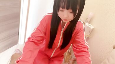 【True Story】 KAWAII Japanese Step Sister's Morning Toilet Blowjob Sex Session