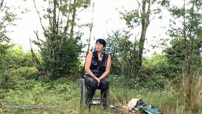 Over The Knee Spanking Outdoors