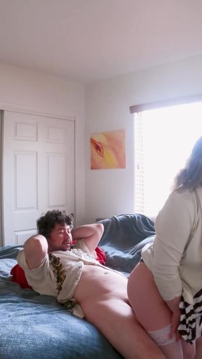 Spectacular moment from &quot;Using stepmother&#039;s sex holes in the morning and cumming inside her&quot;