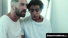 DisruptiveMovie.com - Chris Damned pumps boyfriend Gabe Bradshaw's mouth full of warm