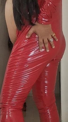 Asthetic Latex Red Doll Looking to Collbarate Entertain You
