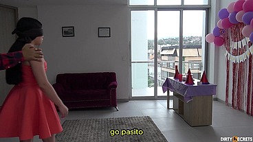 I FUCK BIRTHDAY GIRL AT HER FATHER'S HOUSE WHILE HE WORKS