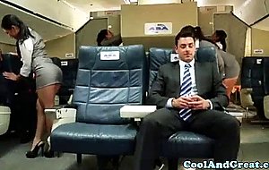Sexy asian babes join the mile high club