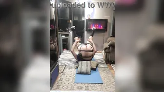 Gay voyeur watches amateur dildo play in trailer