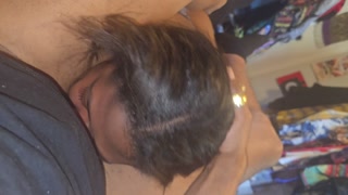 College BBW Swallowing Dick in a Leg Lock