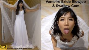 Vampire Bride Blowjob & Swallow Cum - 4K