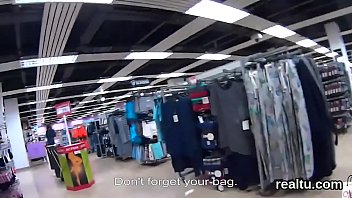 Enchanting czech girl is tempted in the mall and screwed in pov