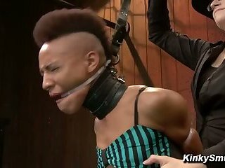 Ebony Stunner Nikki Darling In Extreme Anal Bdsm With Claire Adams