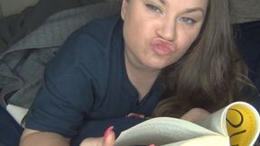 Lip Smelling Reading A Chapter Of My Book (MP4) ~ MissDias Playground