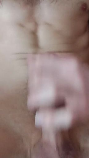 After Work Masturbation. Solo Cumshot. Close up.