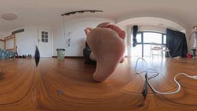 8K VR 360 MARTINA cross pleated wrinkled feet