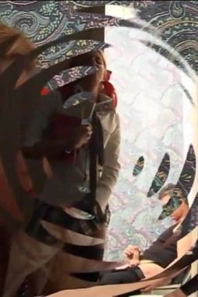 Hard Big Cock From Behind for a Sexy Brunette