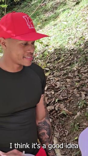 Unforgettable moment from "Petite girl fucks a stranger BBC she meets in the park - Athenea Rose &amp; Brandon Cruz."