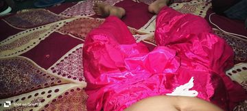 Satin salwar handjob  handjob in saree satin lover
