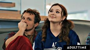 Naughty Leana Lovings Riding Stepdad's Best Buddies! OPEN MOUTH FACIAL