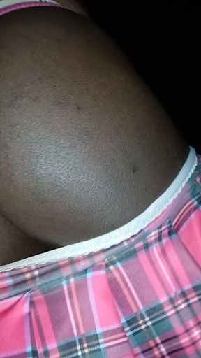 Sexy black trans have some sexy fun outdoors