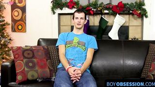 BoyObsession.com - Horny gay teen masturbates with a toy in his cute ass hole