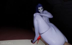 Widowmaker POV High Heels Reverse Cowgirl