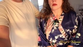 please fuck my wife!? cuckold leaves his horny wife with friend for filthy fucking!