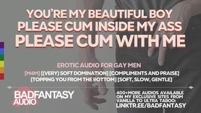 Soft praise and pillowtalk before bed ruin my boy