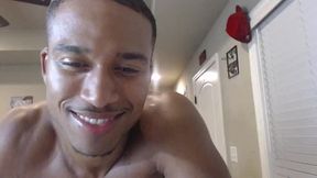 Ebony Hunk Devon Fingers His Hole