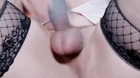 Masturbating and reaching climax