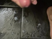 Cumming in bathroom! Wow