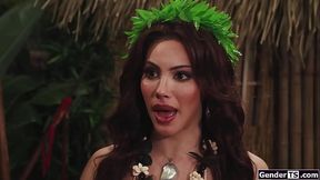 Cowabunga thats one hot big tits trans lady I stumbled upon