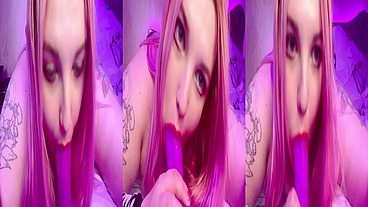 Hot bbw plays in bed and loves to swallow