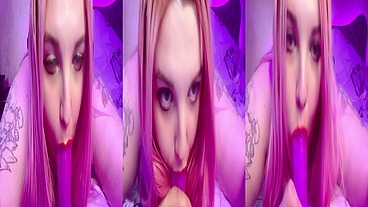 Hot bbw plays in bed and loves to swallow