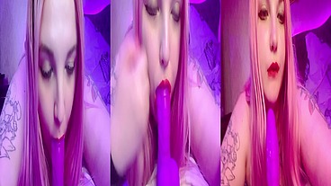 Hot bbw plays in bed and loves to swallow