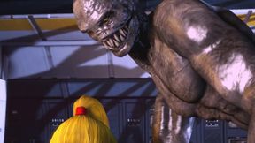 Pretty girl gets her asshole trained by a huge monster dick