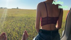 Showed the field and fed sperm in the car