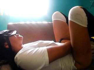 Compilation of homemade female orgasms: groans, tremors, spasms and squirts