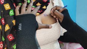 Indian Aunty Tattoo Customer,i Had Sex with Her Unexpectedly While Getting a Tattoo.romance Desi Xvideos, Hindi and Telugu