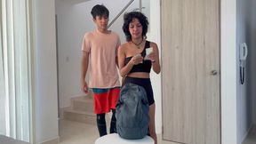 Small Latina Sibling Debt Repaid With Rich Fellation & Cumshot In Big Cock&#x1F32D;.