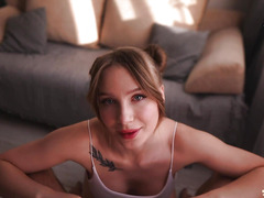 Slim step sister loves to deep-throat my man rod and get her hairless vag creampied - exceptional doggy style porn!