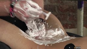 Shaved &amp; Stroked to a Cum Load