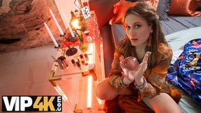 DEBT4k Young fortune-teller with firm tits and nice ass provided a magical ritual with her pussy
