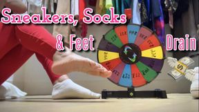 Sneakers, Socks and Bare Feet Drain