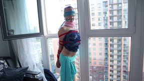 Sofi_Clothing made from scarves, tying with red ropes_M50_Part 1