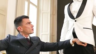 Mega hung MrDeepVoice raw destroys and ass licks Ruslan Angelos ass