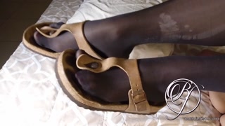 BIRKENSTOCK footjob, blowjob, pantyhose FETISH full video