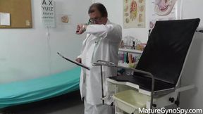 Mature gyno spot - mature vixen gyno exam secretly caught on covert cam by freaky gynecologist