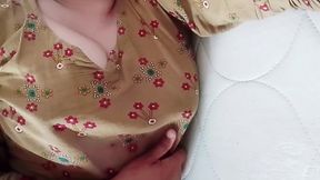 Beautiful wife showing her boobs and she need big long cock