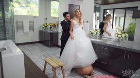 Trans Angels - Cassey Kisses Tops a Hot Blonde Bride to Be
