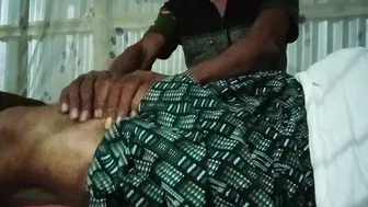 Indian Desi Gay Village Massage and Big Cock Handjob in Bedroom